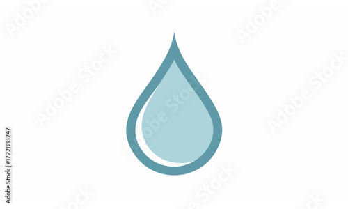 blue water drop