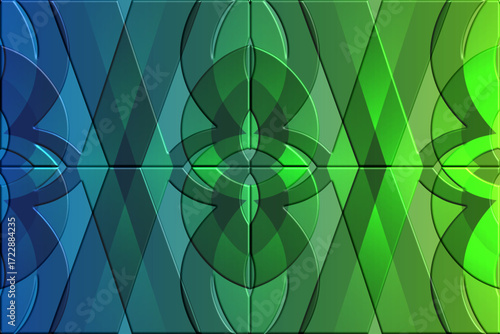 paper cut colourful aesthetic abstract gradient batik dayak line art shape wallpaper background pattern	
