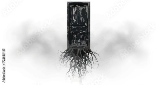 The portal's root, a visual metaphor portraying the interconnectedness of choices and consequences