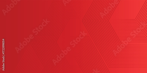 Abstract hexagon rendering of red abstract glass background simple. vector illustration eps10