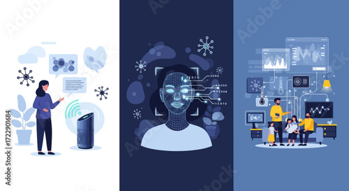 Digital transformation, technology integration, and human-computer interaction.