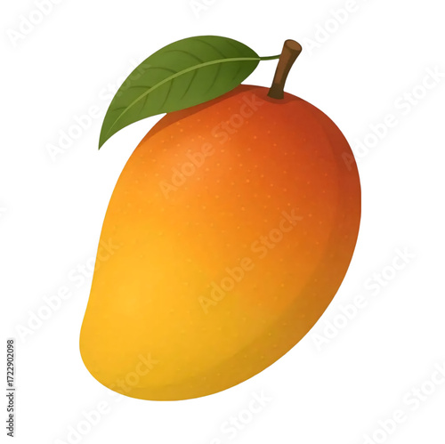 Mango icon illustration, HD image, PNG transparent background