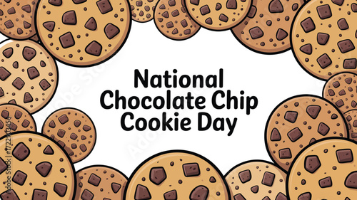 Sweet celebration of National Chocolate Chip Cookie Day surrounded by delicious treats
