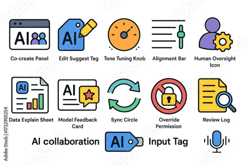 Ai interface elements for collaboration and feedback management