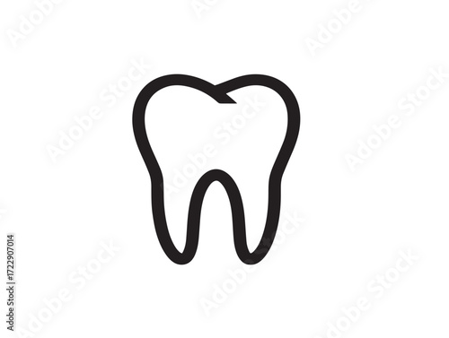 Modern flat style dentist and tooth healthcare vector