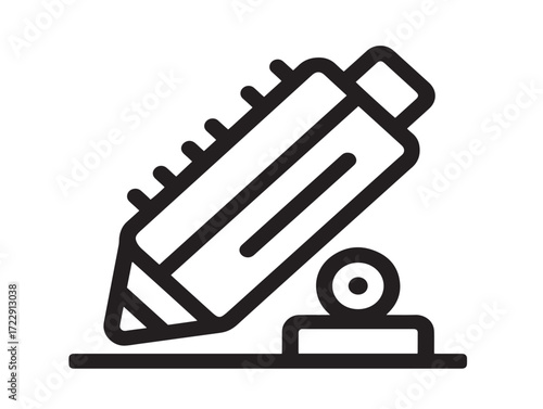 Stylish DIY and Crafts Symbol Icon in Modern Clean Minimal Vector Illustration