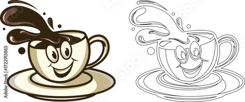 Coffee cup icon set. Cups of coffee tea collection. Hot drink icon. Disposable cup. Cup coffe with steam. Flat style. Vector Illustration. national coffee day.Coffee bean set.Coffee machine icon.Drink