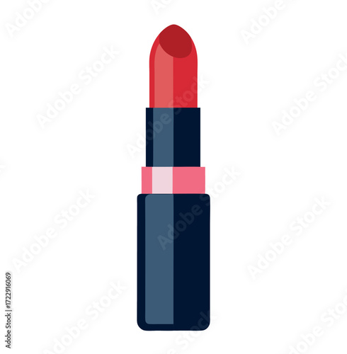 Elegant lipstick fashion flat design illustration