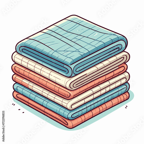 Folded fabric for quilting