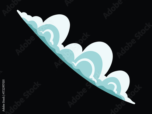 White Cloudy Sky Background Illustration

