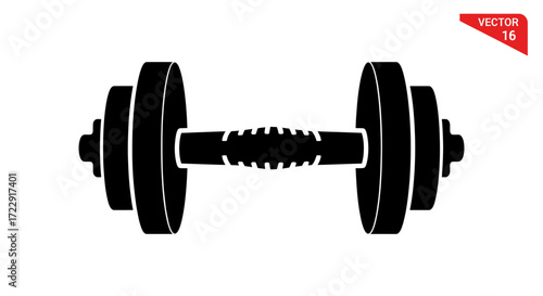 Elevate your health with this simple dumbbell illustration weight training gear