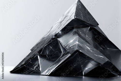 Abstract Geometric Pyramid