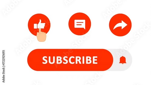 subscribe YouTube icon like comment and share