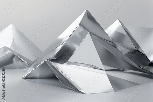 Abstract Geometric Pyramid
