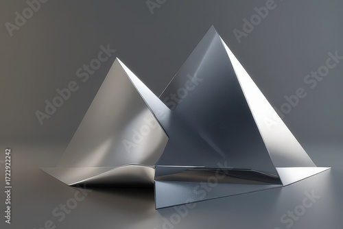 Abstract Geometric Pyramid