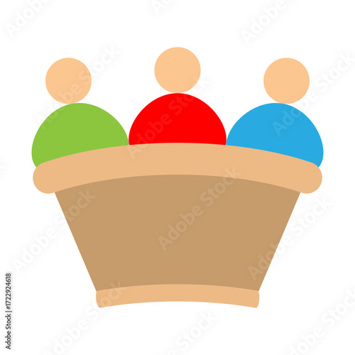Public Committee Vector Flat Icon Design