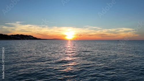 tramonto mare Gargano puglia Italia 