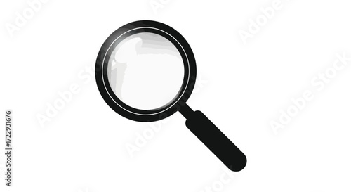 Magnifying glass with a minimalistic style perfect for design concept work