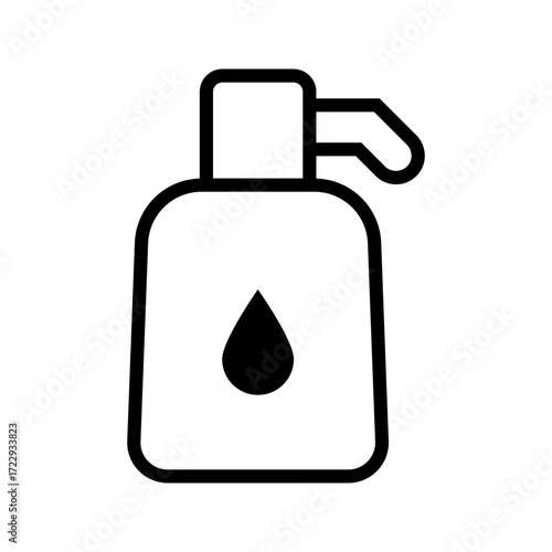 Hand sanitizer icon. Vector icon isolated on white background.