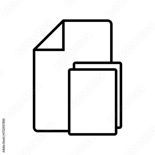 Document vector iconisolated on white background. File copy icon for web and application. eps10