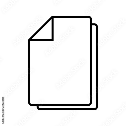 Document vector iconisolated on white background. File copy icon for web and application. eps10