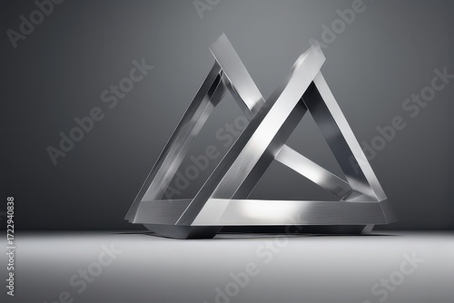 Abstract Geometric Pyramid