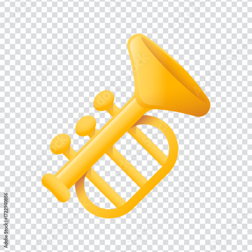 Trumpet Music Icon Design