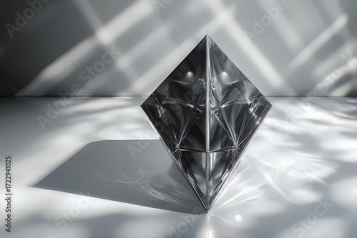 Abstract Geometric Pyramid