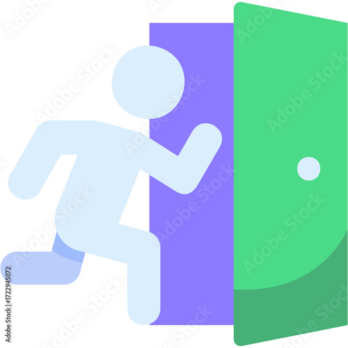 Emergency Exit Illustration