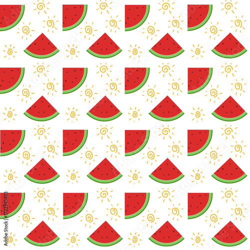 Water melon seamless pattern