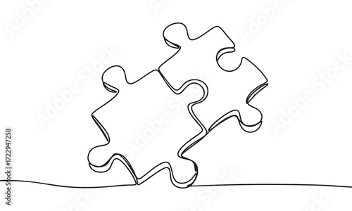 Connected Puzzle Pieces A Symbol of Collaboration and Unity