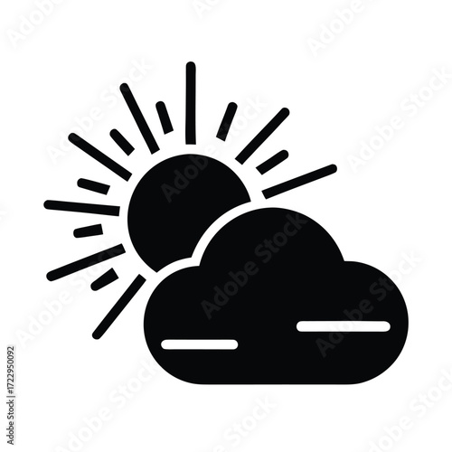 Minimal Sunny Weather Icon Light Mode