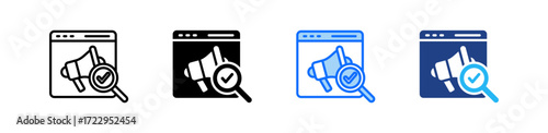 Campaign Analysis Icon Set Multiple Style Collection