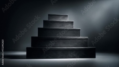 Stacked boxes display
