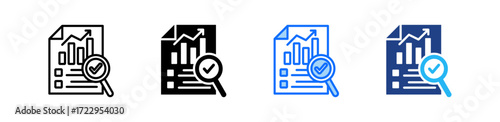 Market Survey Icon Set Multiple Style Collection