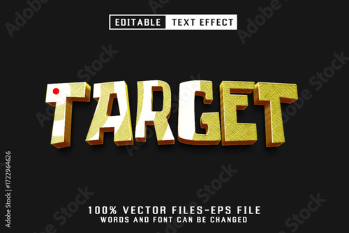 Target 3d Text - Editable Text Effect