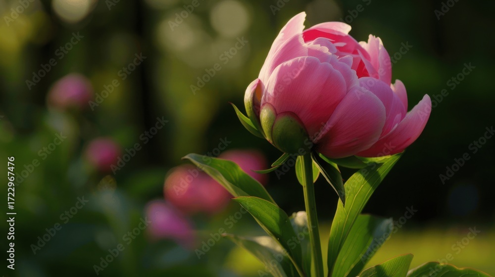 Obraz premium Romantic Flower Vignettes: Red/Pink Blossoms, Isolated Roses & Beautiful Garden Flora