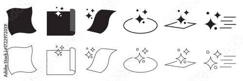 Clean surface icon. isolated on white background. Vector illustration. EPS 10