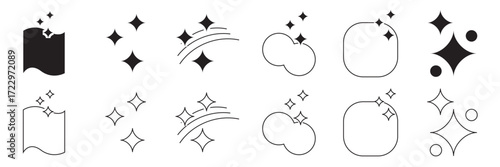 Clean surface icon. isolated on white background. Vector illustration. EPS 10