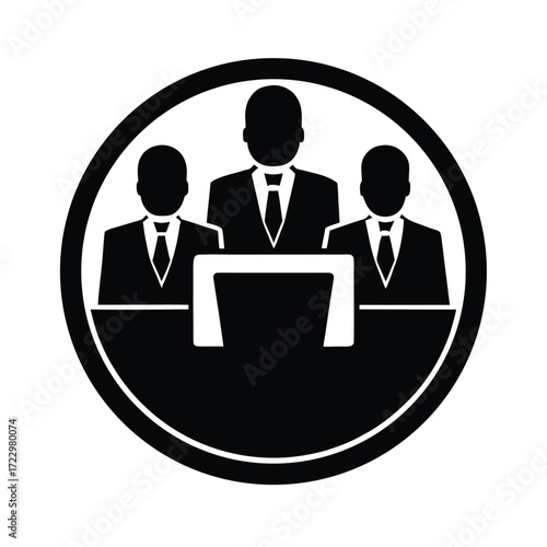 Business Branding Meeting Background Icon