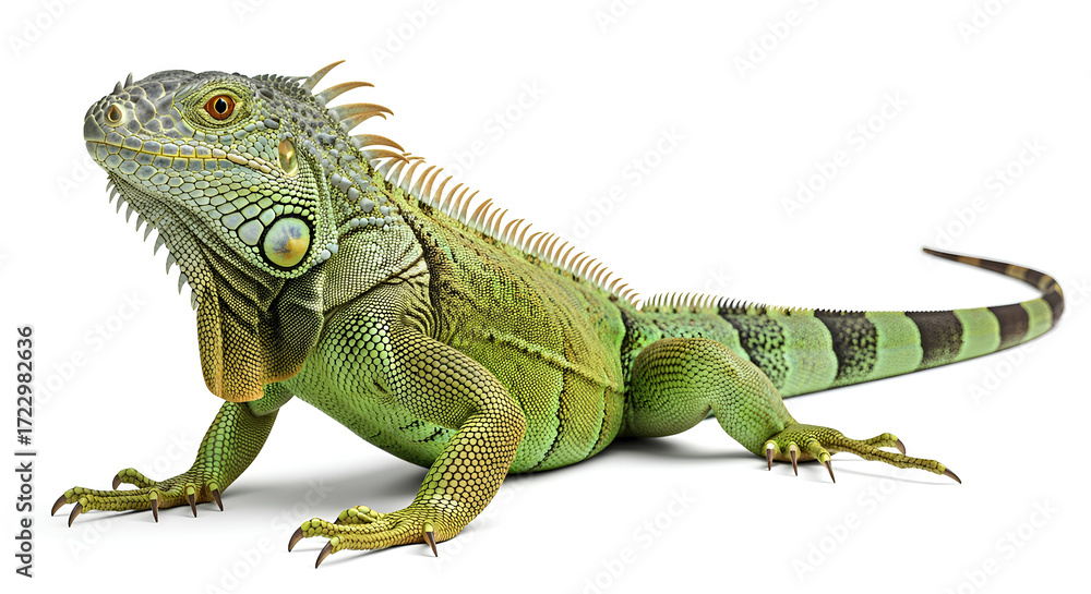 Obraz premium iguana on a white background