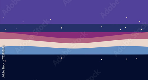 Gradient milky way band banner design