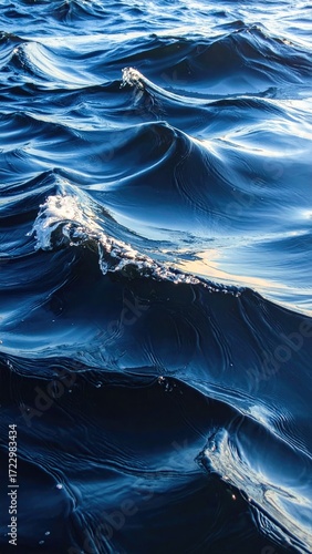 Deep blue ocean waves (1)