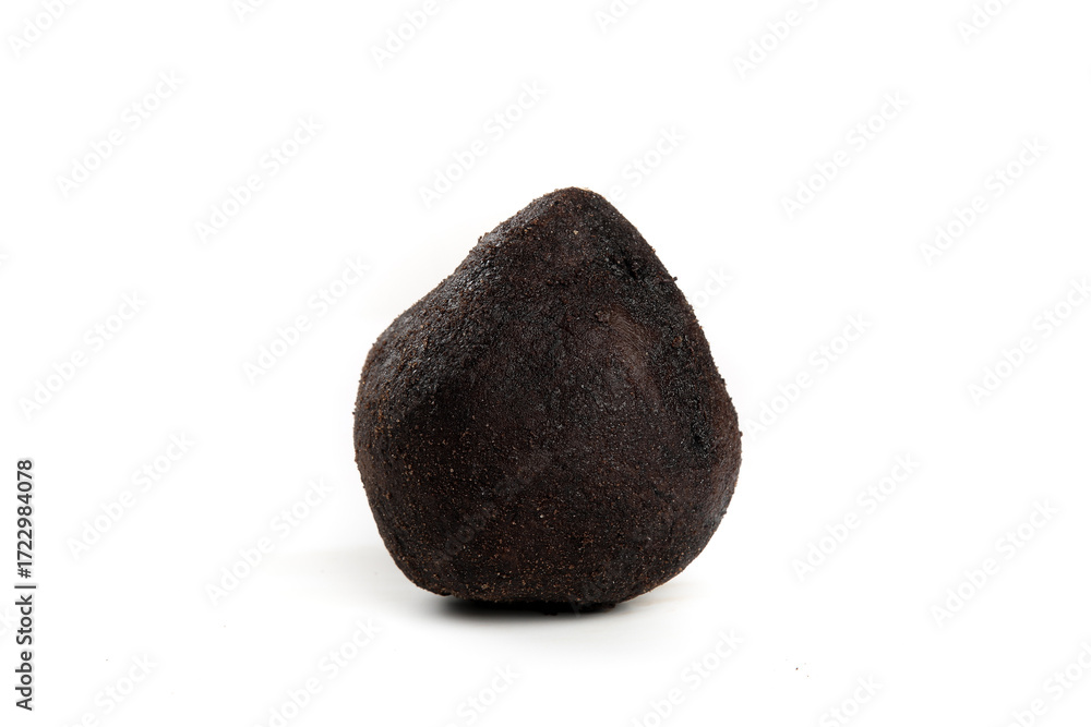 Fototapeta premium Black Truffle Mushroom on White Background - Premium Gourmet Ingredient