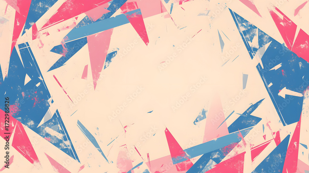 Obraz premium flat vector comic style abstract surreal background