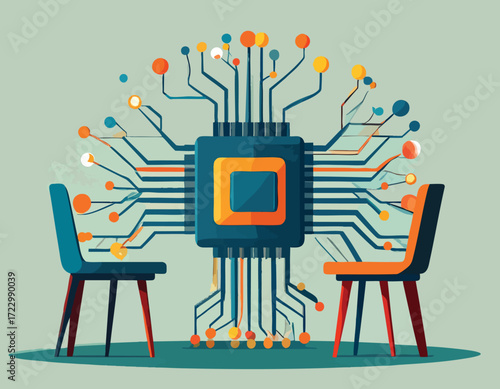 Exploring the future of artificial intelligence with a revolutionary neuromorphic chip at the heart of insightful human-machine collaboration and innovative thought