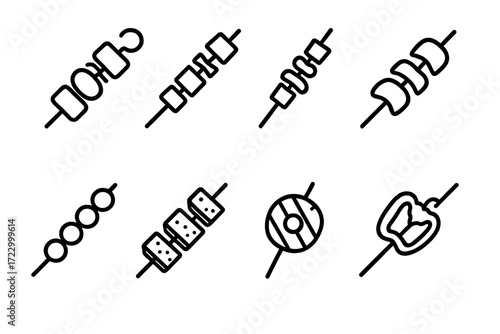 Simple circuit symbols for various electrical components