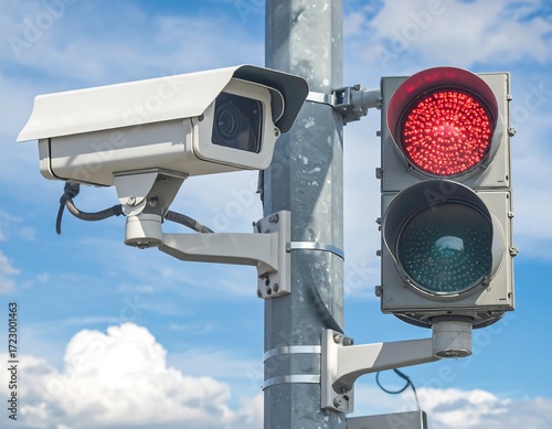 Traffic camera and red light