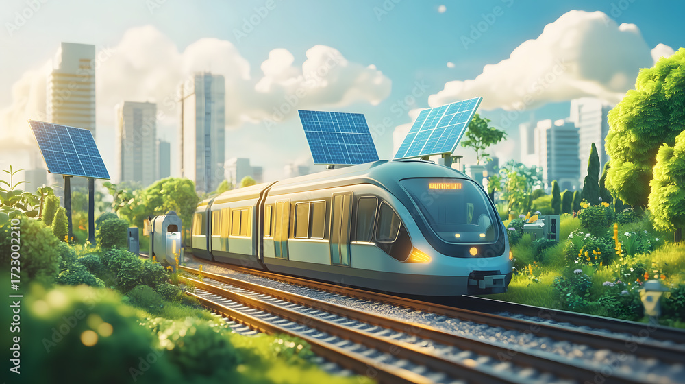 Fototapeta premium Green Transportation Future