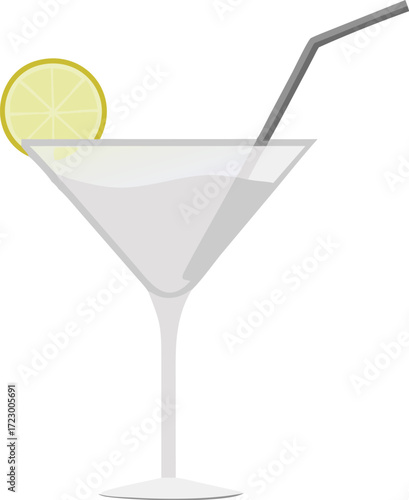 A vibrant, refreshing green alcoholic drink in a glass with a lime garnish is a perfect party refreshment